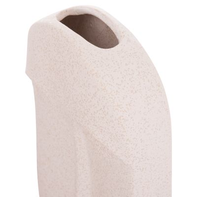 CERAMIC TABLE DECOR HUMANS FB94586 OFF WHITE WITH CRYSTALLISATION 17x5.5x28Hcm.