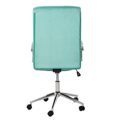 OFFICE CHAIR JOSEF HM1181.08 MINT VELVET-INOX BASE 58x61x105-113Hcm.