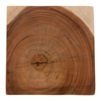 СТРАНИЧНА ТАБУРЕТКА НАКОВНЯ HM9756 СУАРНО ДЪРВО В НАТУРАЛ 30x30x46Hcm.