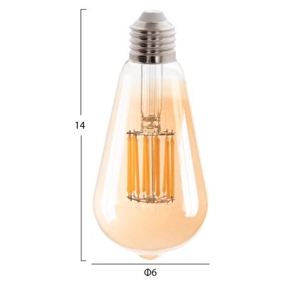 LIGHT BULB HM4189.02 LED FILAMENT 12W E27 2700K GOLD