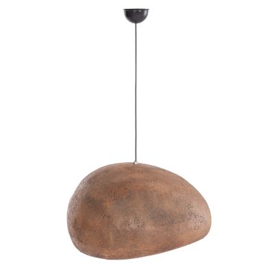 CEILING PENDANT LAMP STONE-LOOK STONER (M) HM4418 DARK BEIGE 56x31x31Hcm.