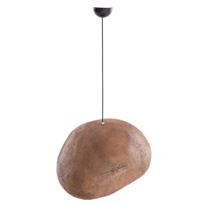CEILING PENDANT LAMP STONE-LOOK STONER (M) HM4418 DARK BEIGE 56x31x31Hcm.