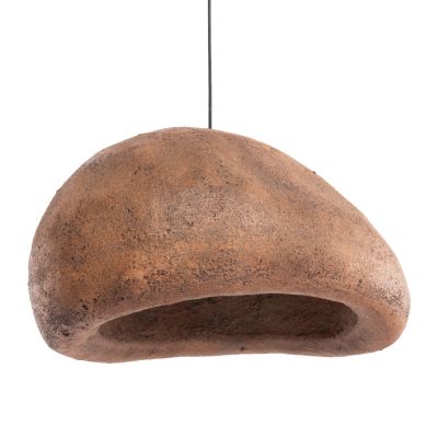 CEILING PENDANT LAMP STONE-LOOK STONER (M) HM4418 DARK BEIGE 56x31x31Hcm.