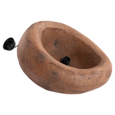 CEILING PENDANT LAMP STONE-LOOK STONER (M) HM4418 DARK BEIGE 56x31x31Hcm.