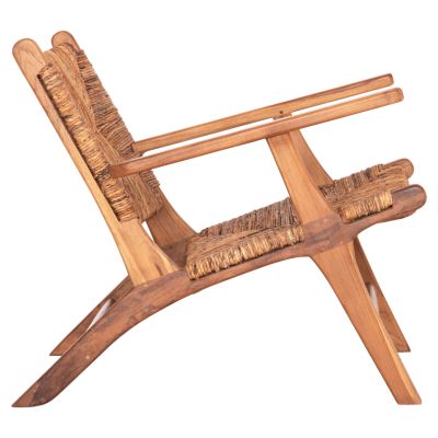 ARMCHAIR TONDO HM9914 TEAK WOOD & BANANA ROPE MATTING IN NATURAL COLOR 69x74x68Hcm.