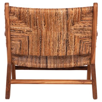 ARMCHAIR TONDO HM9914 TEAK WOOD & BANANA ROPE MATTING IN NATURAL COLOR 69x74x68Hcm.