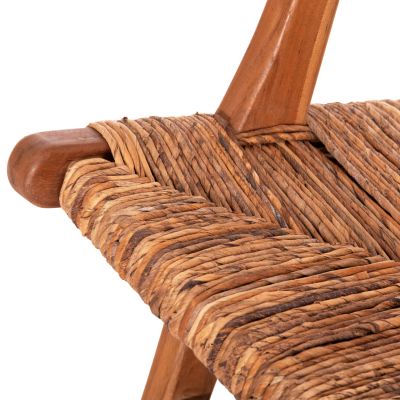 ARMCHAIR TONDO HM9914 TEAK WOOD & BANANA ROPE MATTING IN NATURAL COLOR 69x74x68Hcm.