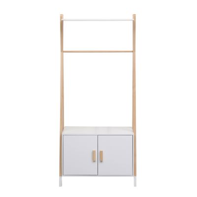 KIDS' HANGER WITH CABINET PASCHAL HM2495.03 MELAMINE-PINE WOOD 76x44x170Hcm.