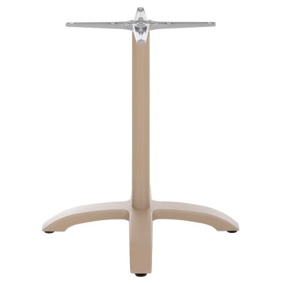 ALUMINUM TABLE BASE HM460.25 CAPPUCCINO MATTE 66x66x72Hcm. CROSS 48x48cm.