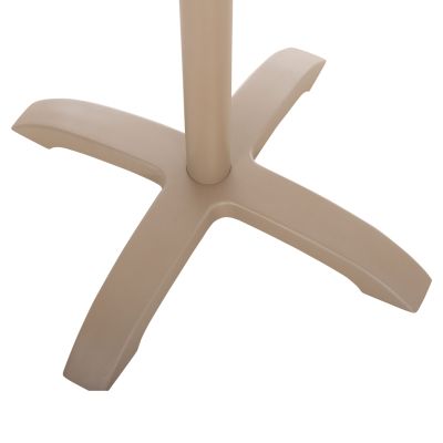 ALUMINUM TABLE BASE HM460.25 CAPPUCCINO MATTE 66x66x72Hcm. CROSS 48x48cm.