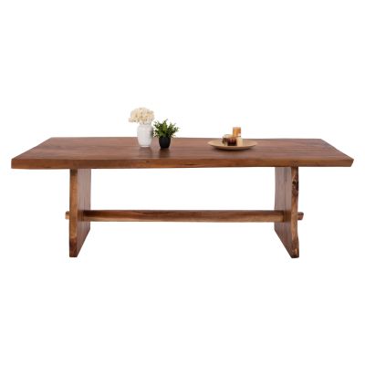 ТРАПЕЗНА МАСА ULYSES HM9759 СУАР МАСИВ В ЕСТЕСТВЕН ЦВЯТ 300x100x78Hcm.