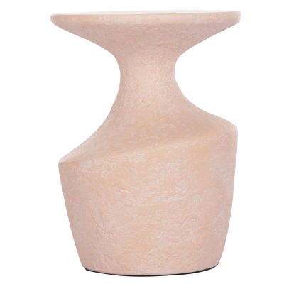 SIDE TABLE REBON HM18156.04S FIBER CEMENT IN PEACH COLOR--Φ27.5x50Hcm