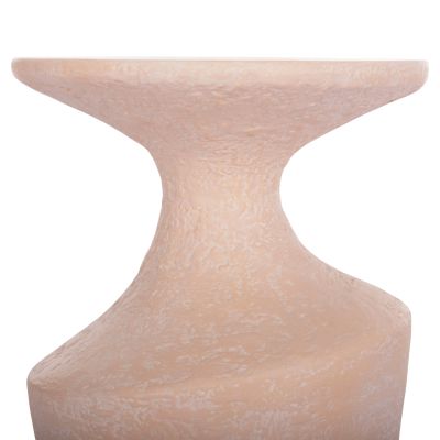 SIDE TABLE REBON HM18156.04S FIBER CEMENT IN PEACH COLOR--Φ27.5x50Hcm