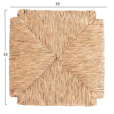 RUSH-MATT РЕЗЕРВНА СЕДАЛКА ЗА ДЪРВЕНИ ТАБУРЕТКИ-33Χ33Χ3.5cm(дебелина) ΗΜ5098.11