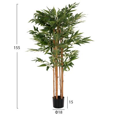 DECORATIVE SYNTHETIC PLANT IN POT HM4003 BAMBOO TREE 155Hcm.