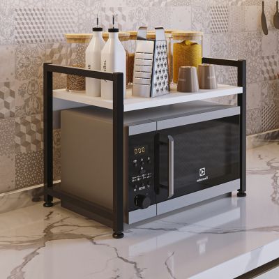 ЕТАЖЕТ ЗА ОРГАНИЗИРАНЕ НА КУХНЯ BECKO HM18219.01 МЕЛАМИН В БЯЛО-ЧЕРЕН МЕТАЛ 53x35x41Hcm.