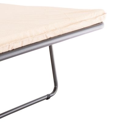 SOFA-BED ILSA HM3284 BEIGE STAINPROOF FABRIC--FOLDING COT BED 160x88x68Hcm.