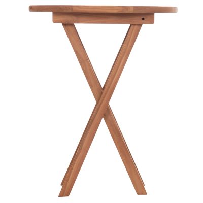 FOLDABLE ROUND TABLE ERIS HM18119 TEAK WOOD--NATURAL COLOR Φ60x75Hcm.