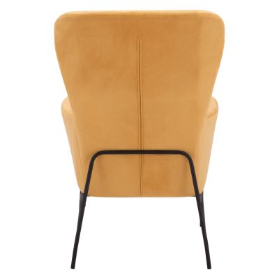 DANIA Фотьойл, Velvet Gold, метален черен крак HM8721.09 67x80x102 см.