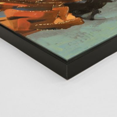 WALL PAINTING MARIP HM4572 BLACK PS FRAME-PRINTED CANVAS 82x4,5x122Hcm.