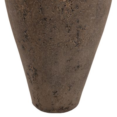 ДЕКОРАТИВНА ПОДОВА ВАЗА HM7912 ТЕРАКОТА В СИВ ЦВЯТ Φ73x130Hcm.