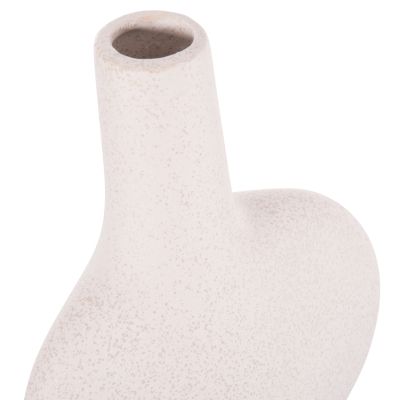 CERAMIC TABLE DECOR SERIES ARKEN HM4620.01 OFF WHITE WITH CRYSTALLISATION 19x7,5x33,5Hcm.