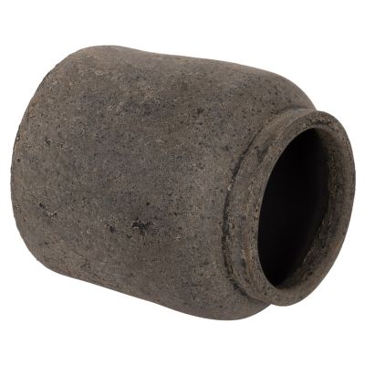 DECORATIVE VASE HM4194 TERRACOTTA IN ANTHRACITE COLOR Φ25x30Hcm.