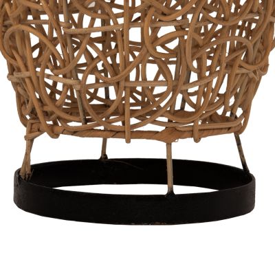 FLOOR STANDING LAMP HM7877 RATTAN IN NATURAL COLOR Φ24x62Hcm.