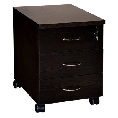 Professional office drawer HM2011.02 wenge with 3 drawers 38X48X53cm