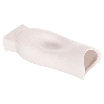 CERAMIC TABLE DECOR SERIES GLAZE HM4609.01 OFF WHITE WITH CRYSTALLISATION 16.5x11x38Hcm.