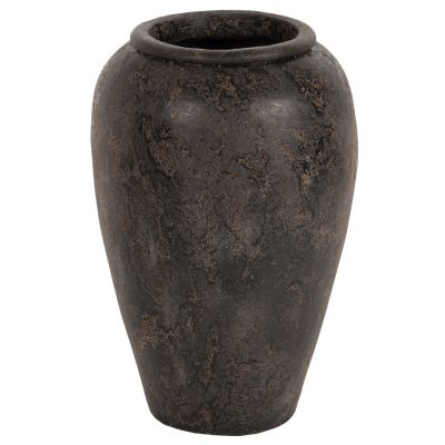 ДЕКОРАТИВНА ПОДОВА ВАЗА SPARTA ΗΜ7933 ТЕРАКОТА В ЧЕРЕН ЦВЯТ Φ47x69Hcm.