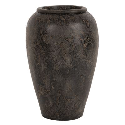 ДЕКОРАТИВНА ПОДОВА ВАЗА SPARTA ΗΜ7933 ТЕРАКОТА В ЧЕРЕН ЦВЯТ Φ47x69Hcm.