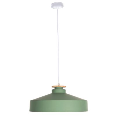 CEILING PENDANT LAMP HM4159.05 GREEN METAL CAP Φ40x116Hcm.