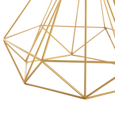TABLE LAMP GEILO HM7416.12 METAL IN GOLD--BLACK PVC CAP Φ25x48.5Hcm.