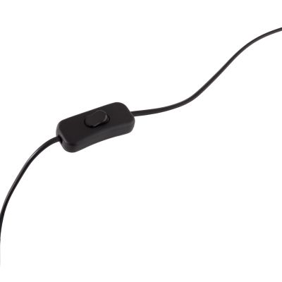 TABLE LAMP GEILO HM7416.12 METAL IN GOLD--BLACK PVC CAP Φ25x48.5Hcm.