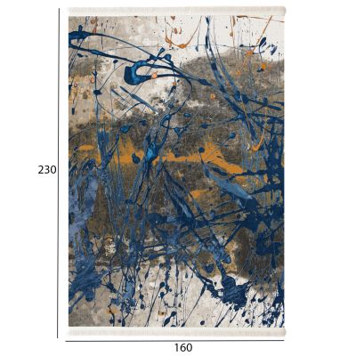 JOSIANE, HM7675.13 160X230cm, abstract multicolored rug,fringes