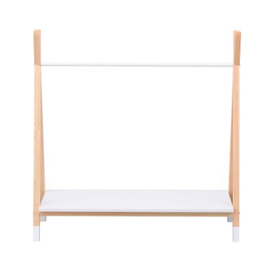 KIDS' CLOTHES HANGER WITH SHELF PASCHAL HM2490.03 MELAMINE-PINE WOOD 100x40x100Hcm.