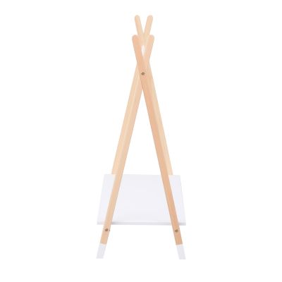 KIDS' CLOTHES HANGER WITH SHELF PASCHAL HM2490.03 MELAMINE-PINE WOOD 100x40x100Hcm.