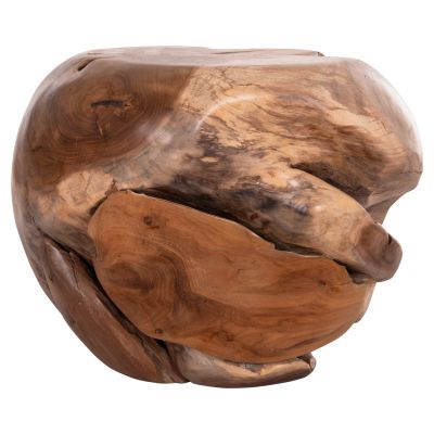 SIDE TABLE LOGGY HM18295 TEAK WOOD--NATURAL COLOR 50x50x50Hcm.