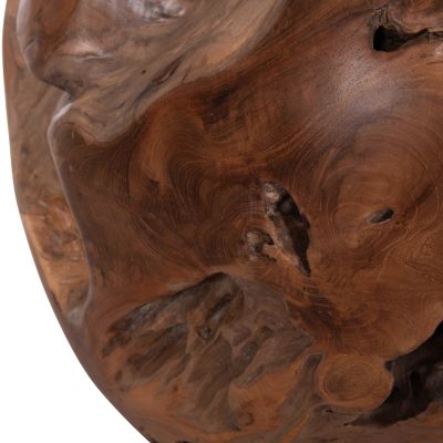 SIDE TABLE LOGGY HM18295 TEAK WOOD--NATURAL COLOR 50x50x50Hcm.