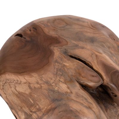 SIDE TABLE LOGGY HM18295 TEAK WOOD--NATURAL COLOR 50x50x50Hcm.