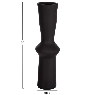 CERAMIC TABLE DECOR SCEPTER HM4637.02 MATTE BLACK Φ14x50Hcm.