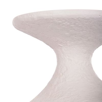 SIDE TABLE REBON HM18156.02S FIBER CEMENT IN WHITE--Φ27.5x50Hcm