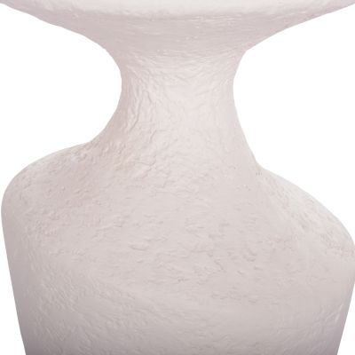 SIDE TABLE REBON HM18156.02S FIBER CEMENT IN WHITE--Φ27.5x50Hcm