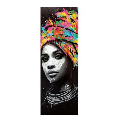 CANVAS GIRL WITH TURBAN HM7198.06 80X3X30 cm.