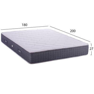 HM656.180-200 DREAMTOPIA MATTRESS, SERIES CLOUD09, BONNELL SPRING, 180x200x27Ηcm