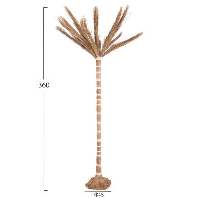 DECORATIVE TREE TROPIC HM4322 COCONUT-STYLE MADE OF MENDONG GRASS 360Hcm.