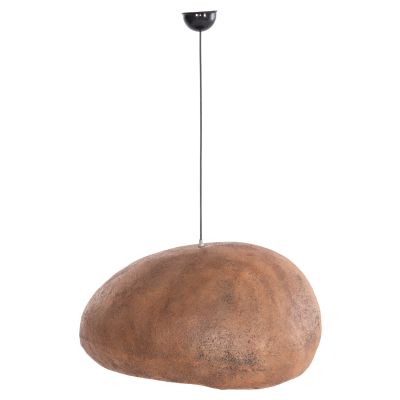 CEILING PENDANT LAMP STONE-LOOK STONER (L) HM4419 DARK BEIGE 72x60x32Hcm.