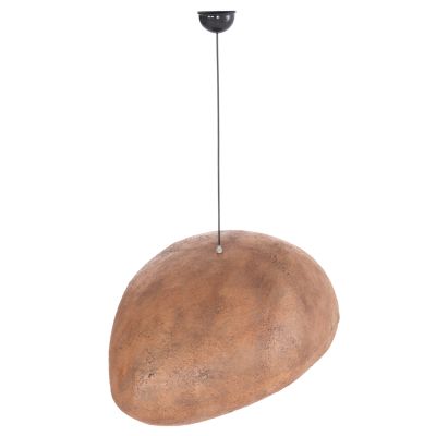 CEILING PENDANT LAMP STONE-LOOK STONER (L) HM4419 DARK BEIGE 72x60x32Hcm.