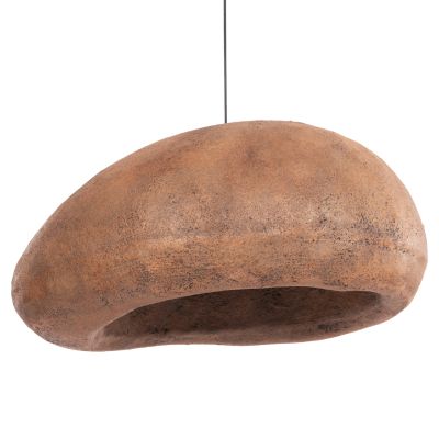 CEILING PENDANT LAMP STONE-LOOK STONER (L) HM4419 DARK BEIGE 72x60x32Hcm.
